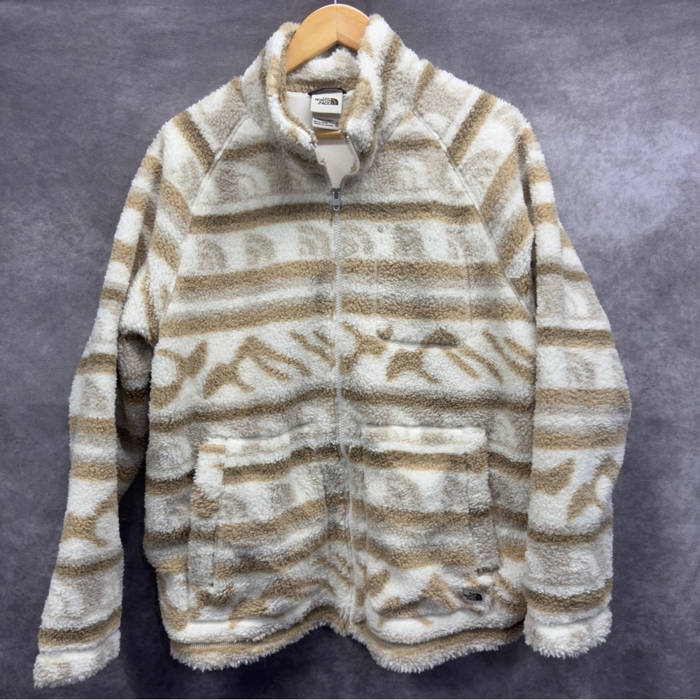 The North Face Women's Printed Ridge Fleece Full-Zip Jacket Mountain Fairisle XL
